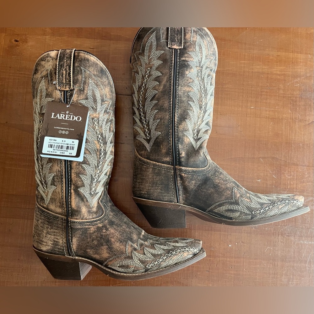 Women’s Laredo Western Cowboy Boots NWT Size 9.5